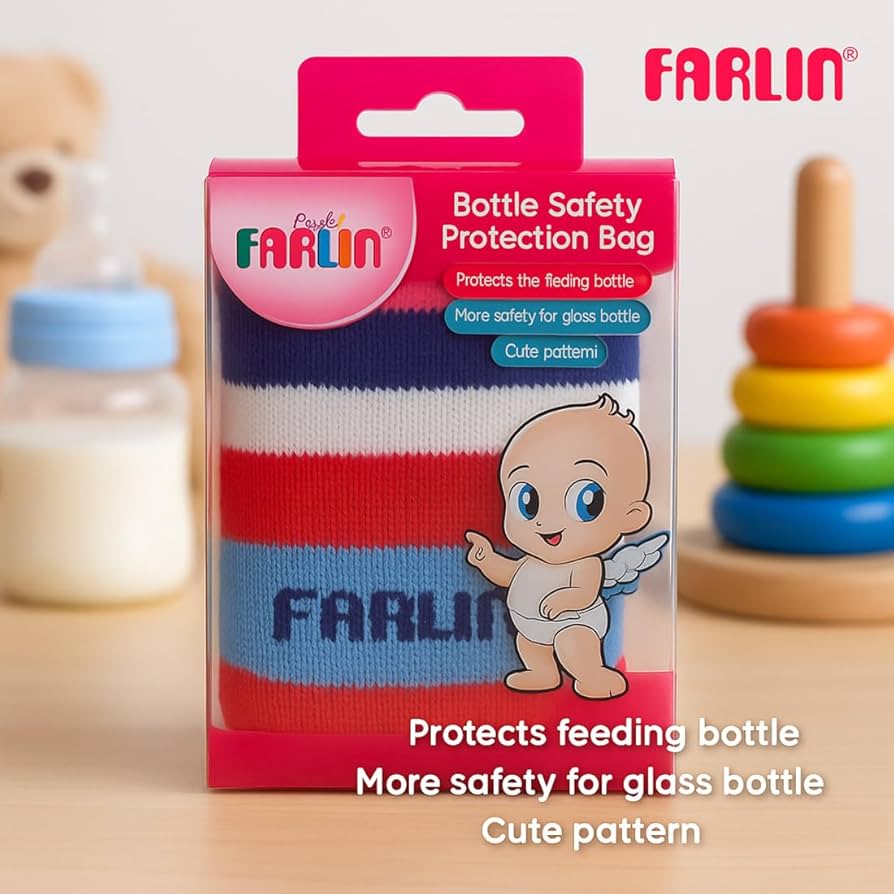 Farlin Bottle Safety Protection Cover Red
