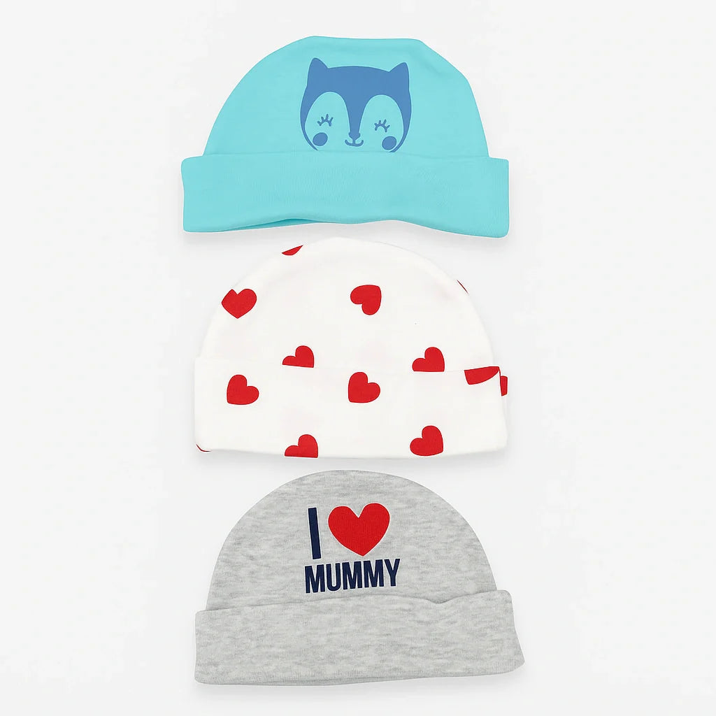 Sunny-Love Caps Pack of 3 ( 0-3 months )
