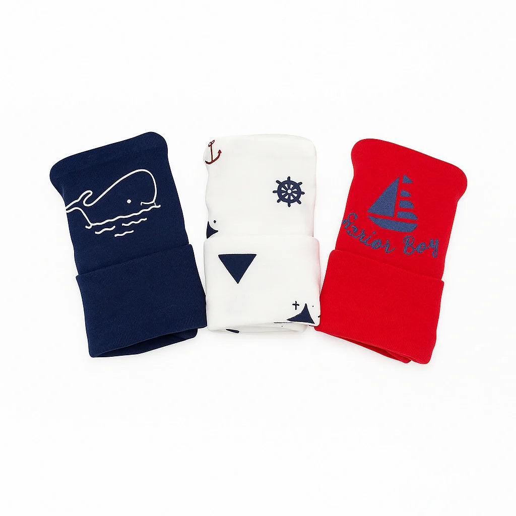 Sunny-Love Caps Pack of 3 ( 0-3 months )