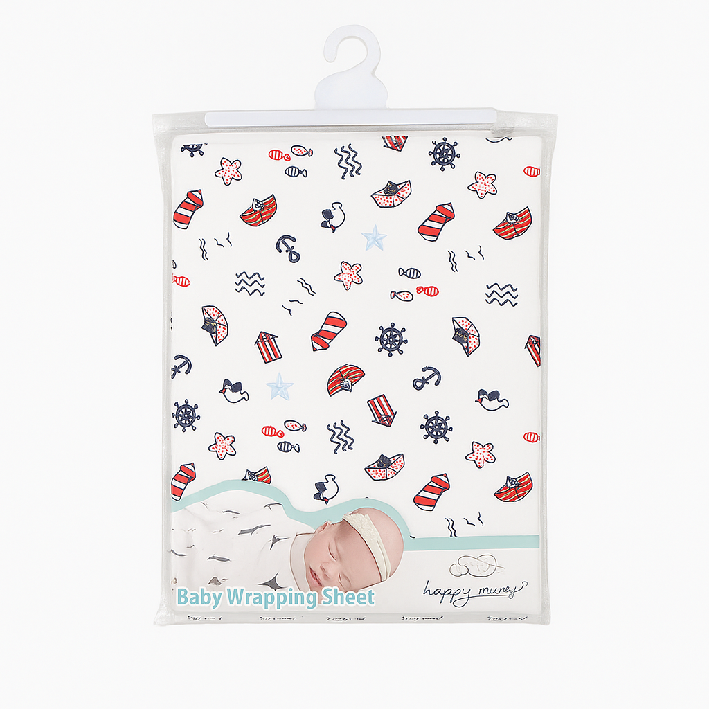 Happy Mums Baby Wrapping Sheet ( Without Hood )
