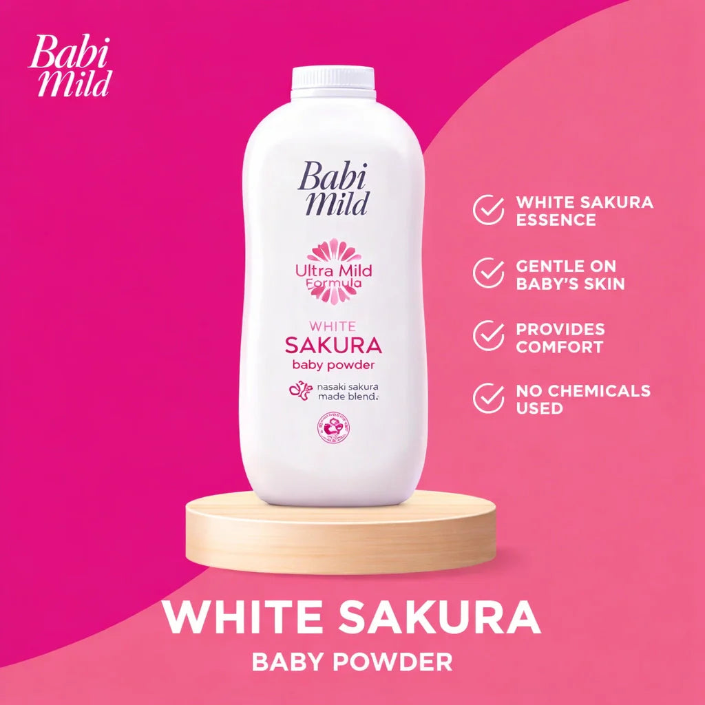 Babi Mild Sakura Baby Powder 160g