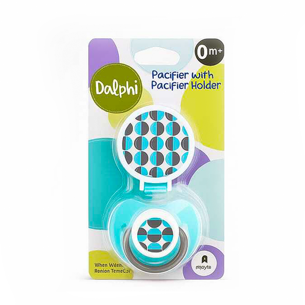 Dolphi Pacifier & Holder 0m+