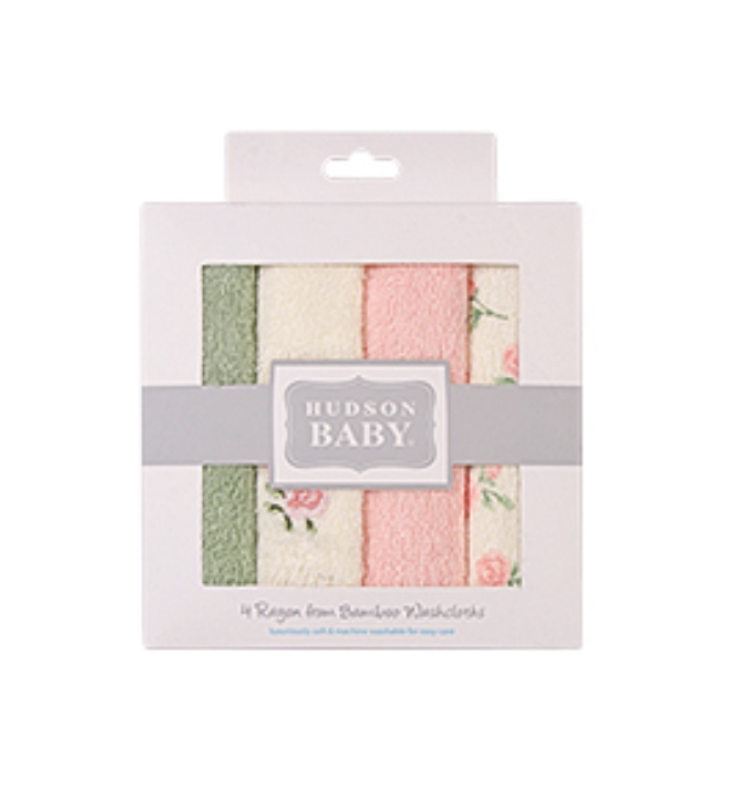 Hudson baby Wash Clothe 4pcs