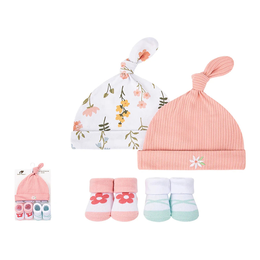 Bebe Favour Caps & Socks set Pack of 2