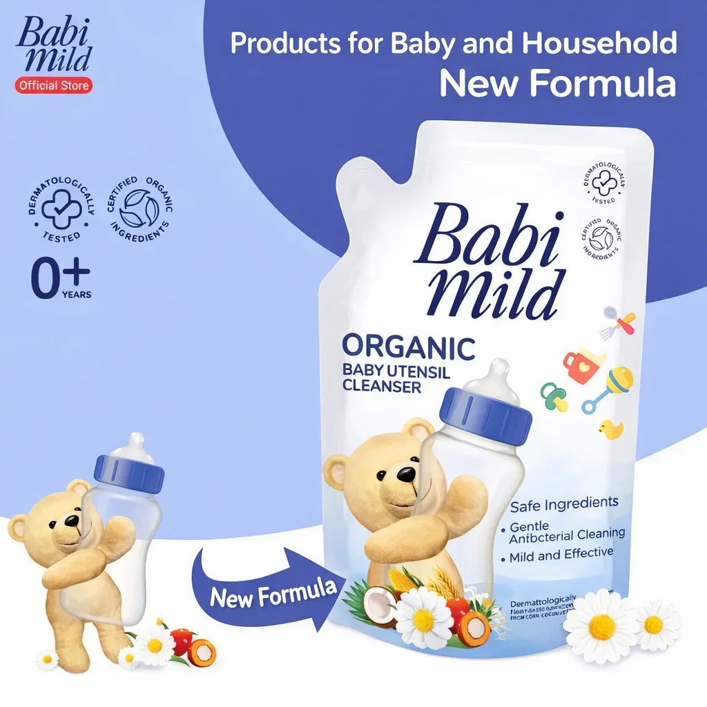 Babi Mild Organic Utensil (Feeder & Nipple) Cleanser 570ml