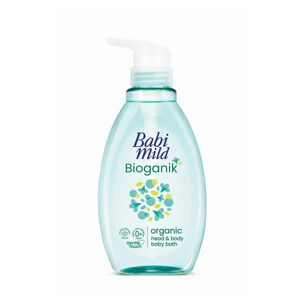 Babi Mild Bioganik Organic Head & Body Baby Bath Wash - 380ml
