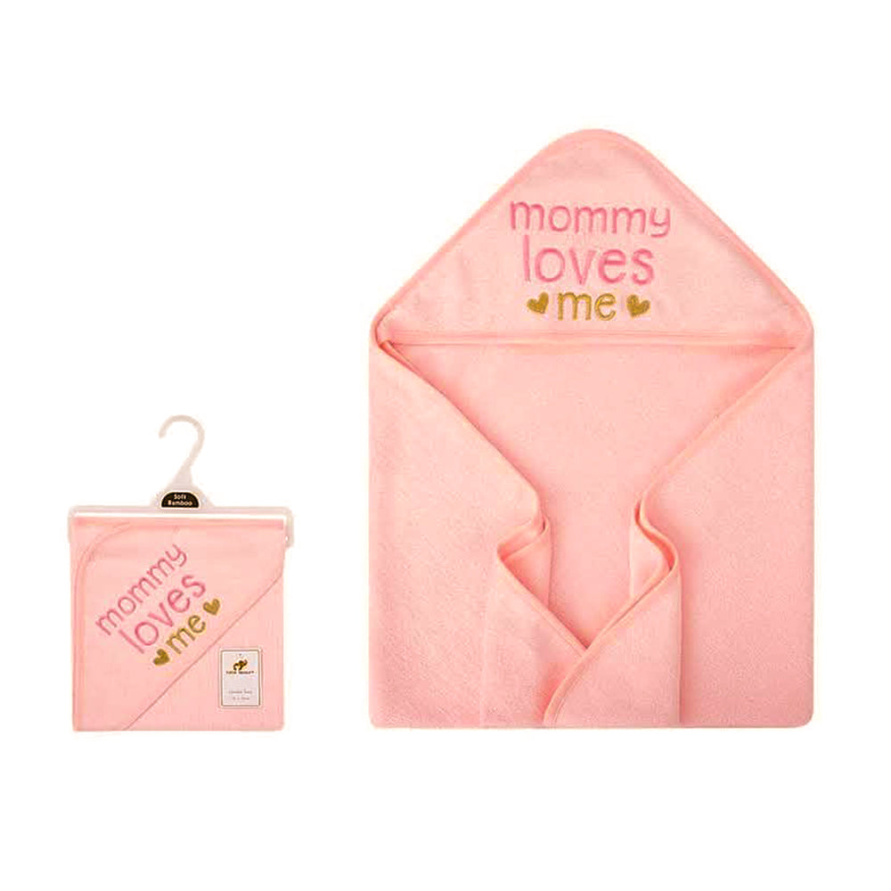 Bebe Favour Hooded Towel Pink