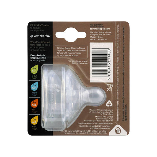 Tommee Tippee Flow Soft Teat PK-2 - 423960