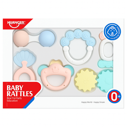 Huanger Baby Rattles Set, 6 Pieces, 0m+, HE0114
