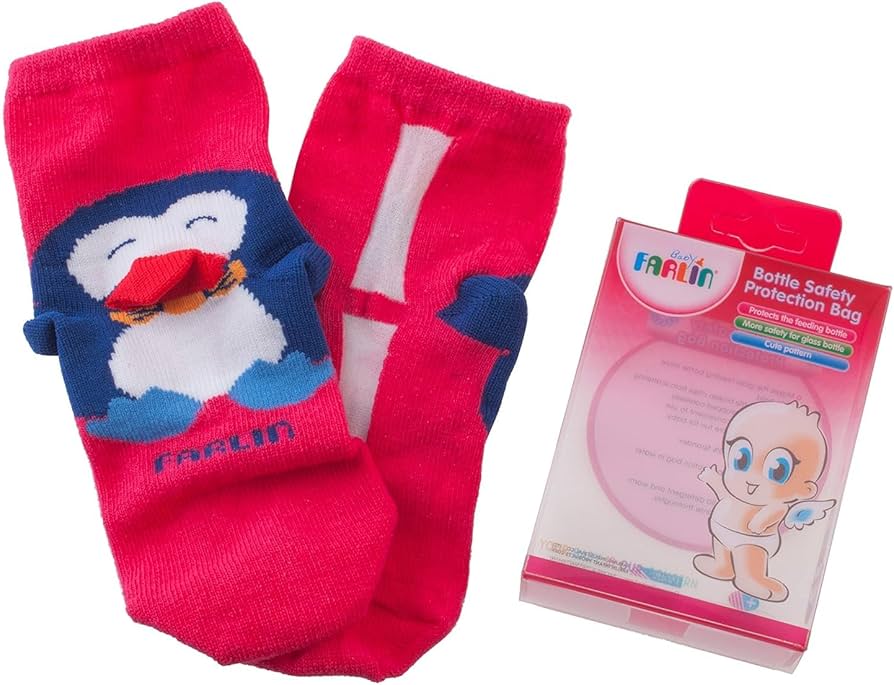 Farlin Bottle Safety Protection Cover Red