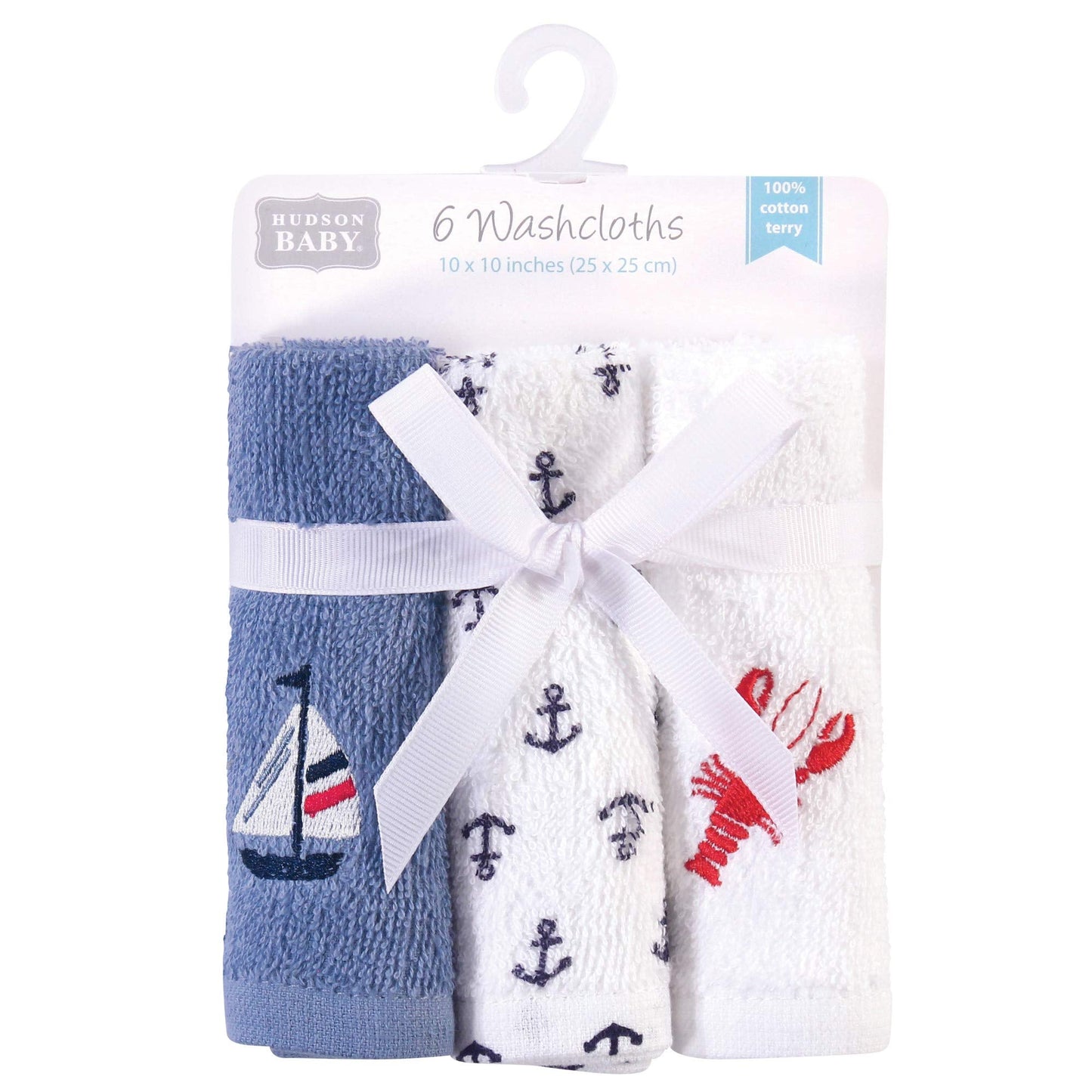 Hudson Baby Face Towel 6pcs Set