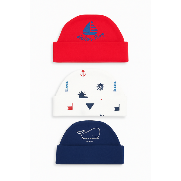 Sunny-Love Caps Pack of 3 ( 0-3 months )