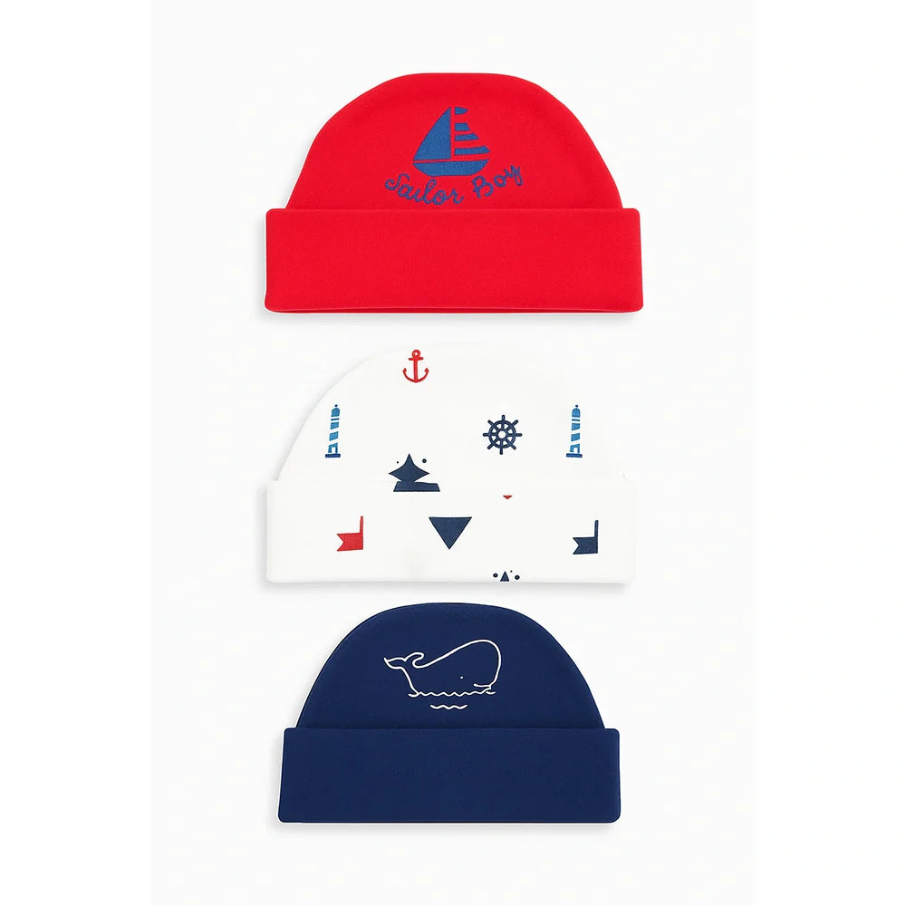 Sunny-Love Caps Pack of 3 ( 0-3 months )