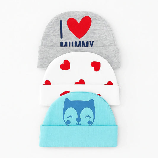 Sunny-Love Caps Pack of 3 ( 0-3 months )