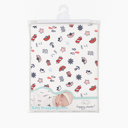 Happy Mums Baby Wrapping Sheet ( Without Hood )