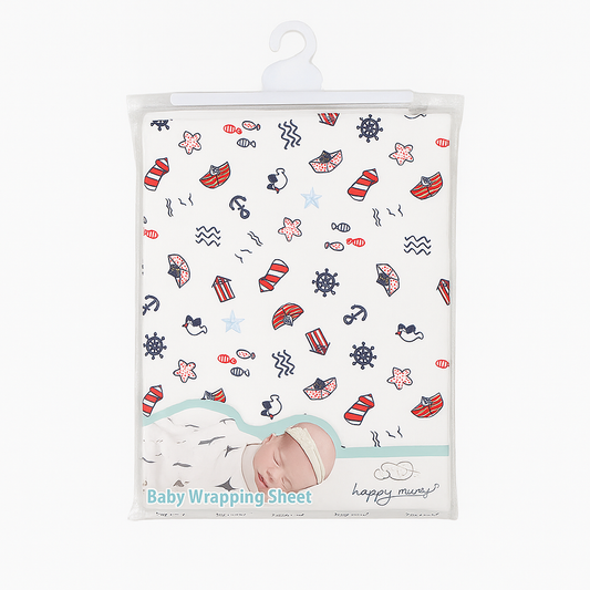 Happy Mums Baby Wrapping Sheet ( Without Hood )