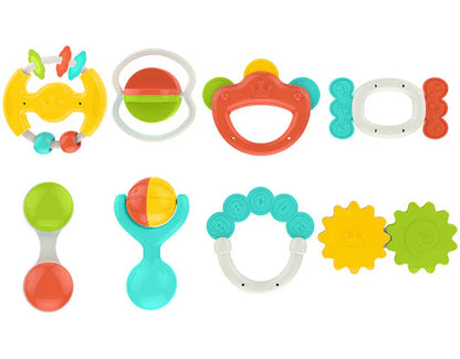Huanger Baby Rattles, 8 Pieces, 0m+, HE0150