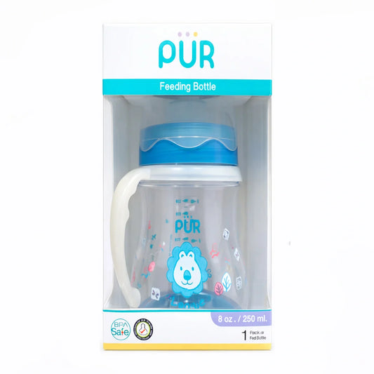 Pur Wide Neck Bottle With Handle, Medium Flow, 250ml -(1113)