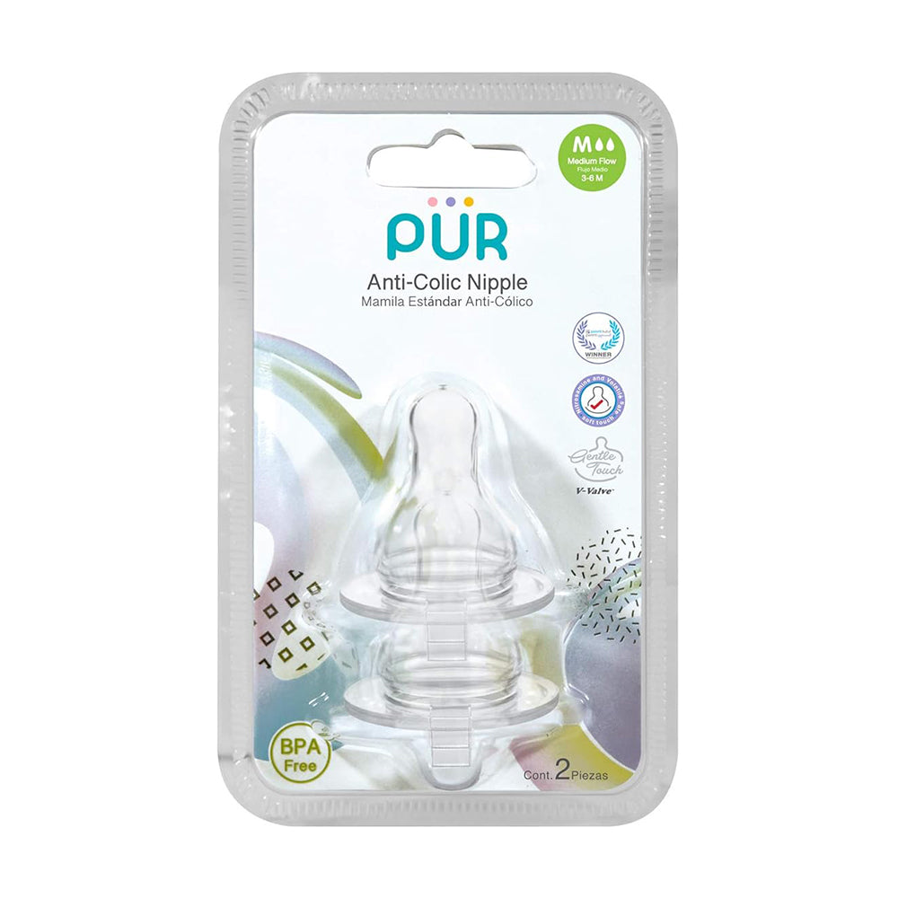 PUR Comfort Slim Neck Nipple (Pack of 2)