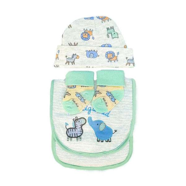 Duck Duck 4pcs Cap & Bib Set