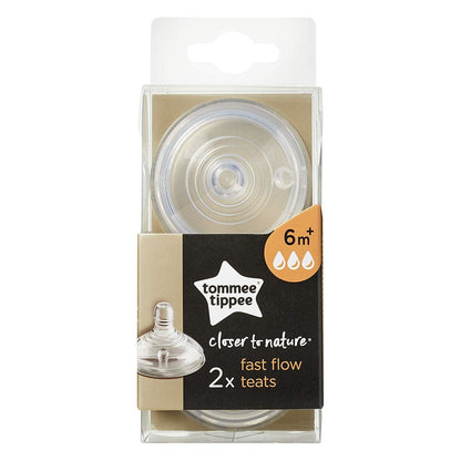 Tommee Tippee Fast Flow Soft Teat PK - 2  423963