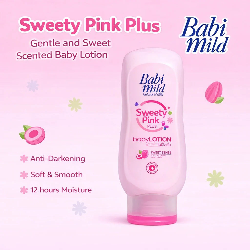 Babi Mild Sweety Pink Baby Lotion 180ml