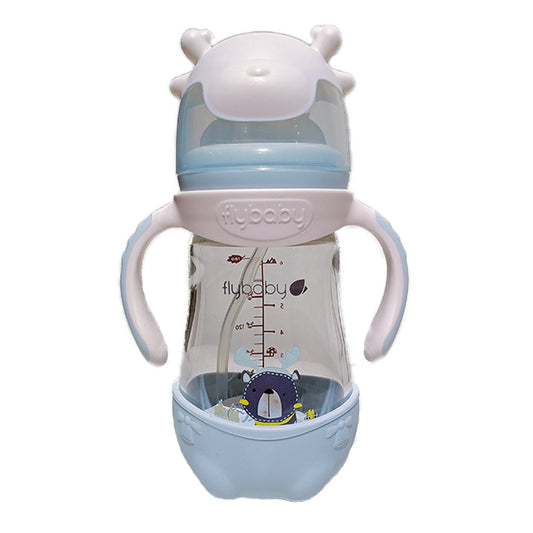 FlyBaby Glass Feeding Bottle 180ml