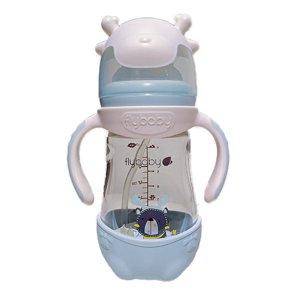 FlyBaby Glass Feeding Bottle 180ml