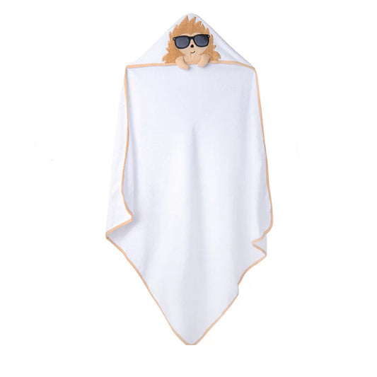 Hudson Baby Hooded Towel (White)