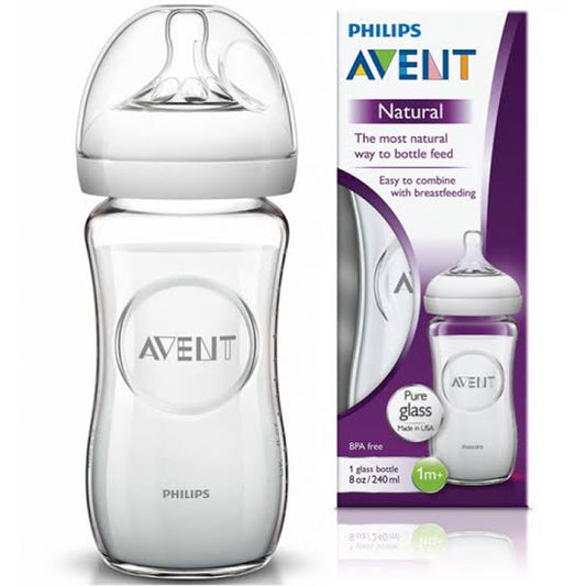 AVENT NATURAL GLASS BOTTLE 240ml (SCF673/13)
