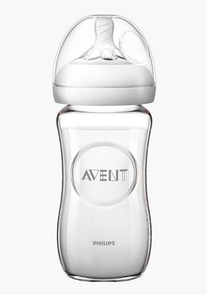 AVENT NATURAL GLASS BOTTLE 240ml (SCF673/13)