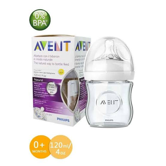 Avent Natural Glass Feeder Bottle 120ml