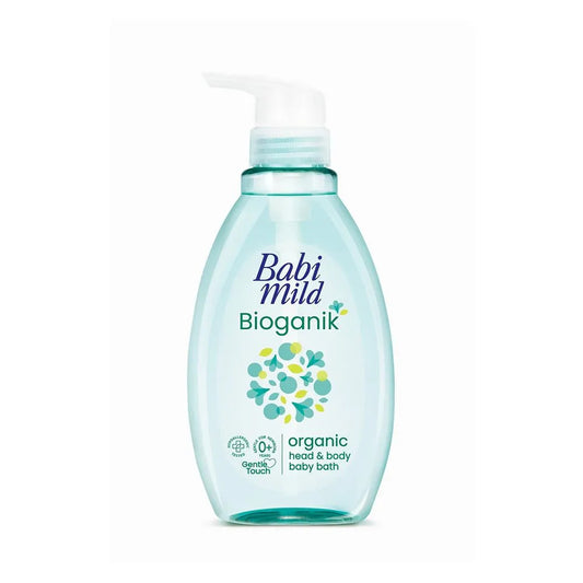 Babi Mild Bioganik Organic Head & Body Baby Bath Wash - 380ml