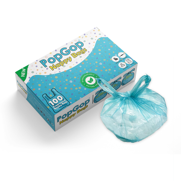 Pop Gop Biodegradable Nappy Bags (100 Pcs)