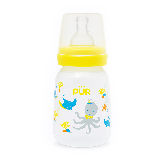 PUR Printed Classic Feeding Bottle 130ml