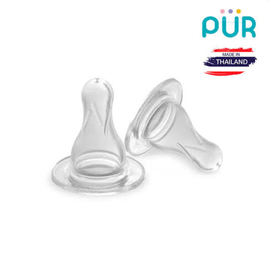 Pur Classic Standard Neck Silicone Nipples Teats – Medium Flow-3206