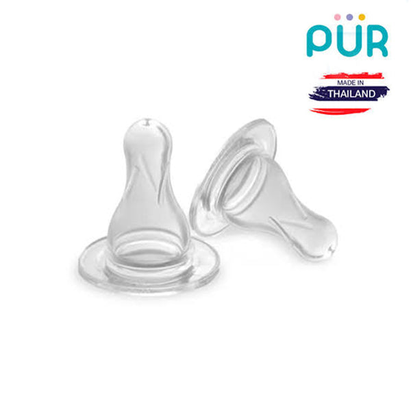 Pur Classic Standard Neck Silicone Nipples Teats – Medium Flow-3206