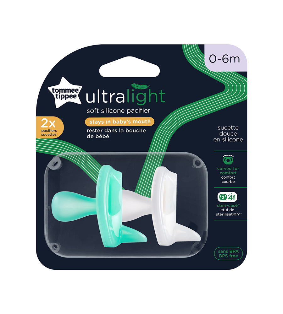 Tommee Tippee Ultra Air Silicone Soother 0-6M Pack of 2