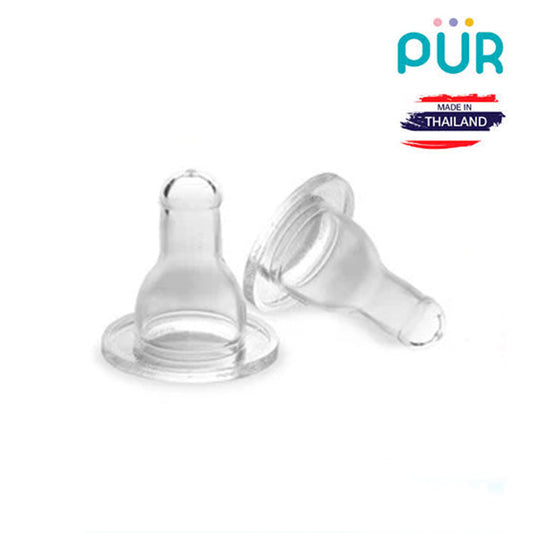 Pur Classic Standard Neck Silicone Nipples Teats – Slow Flow 3205