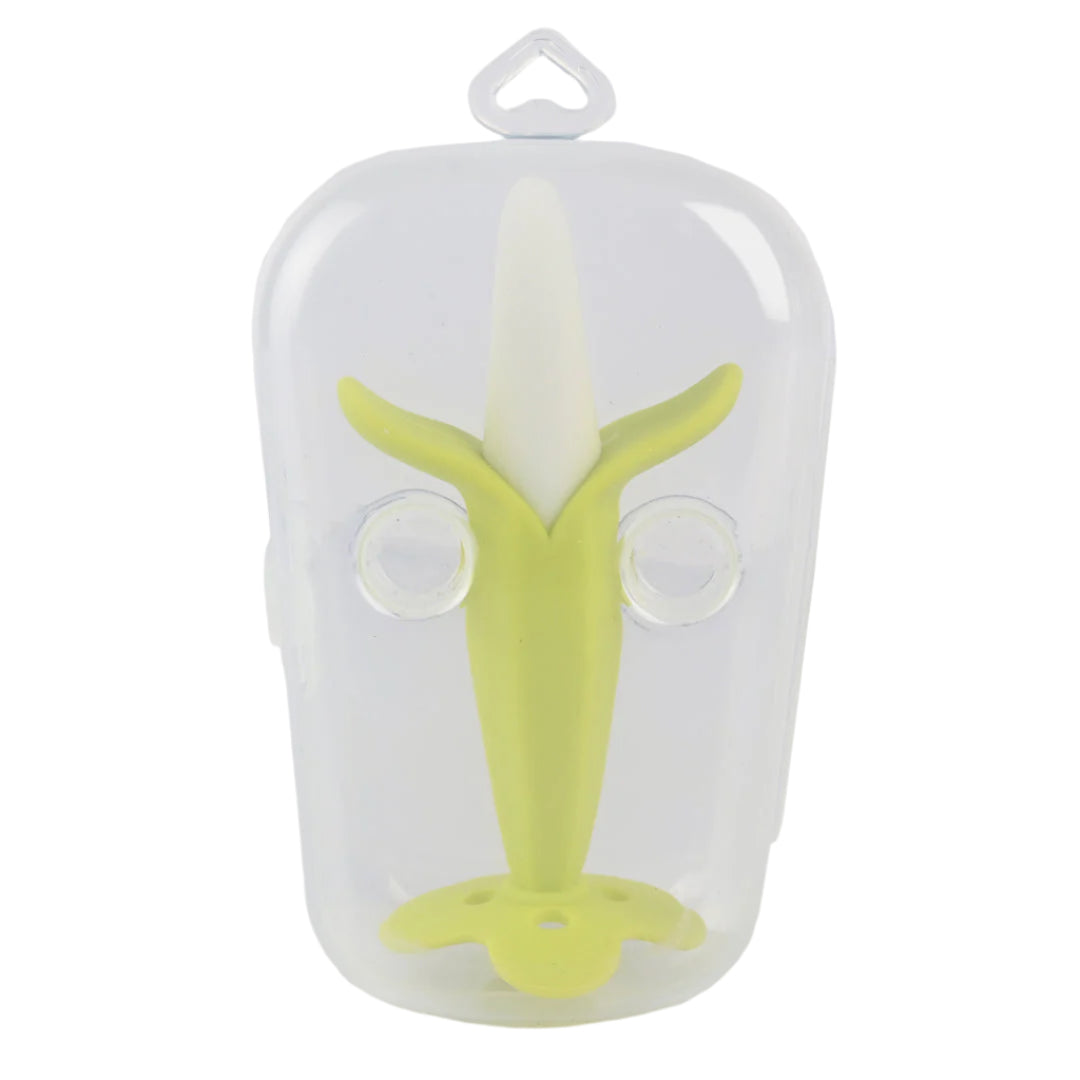 Silicone Banana Teether Brush
